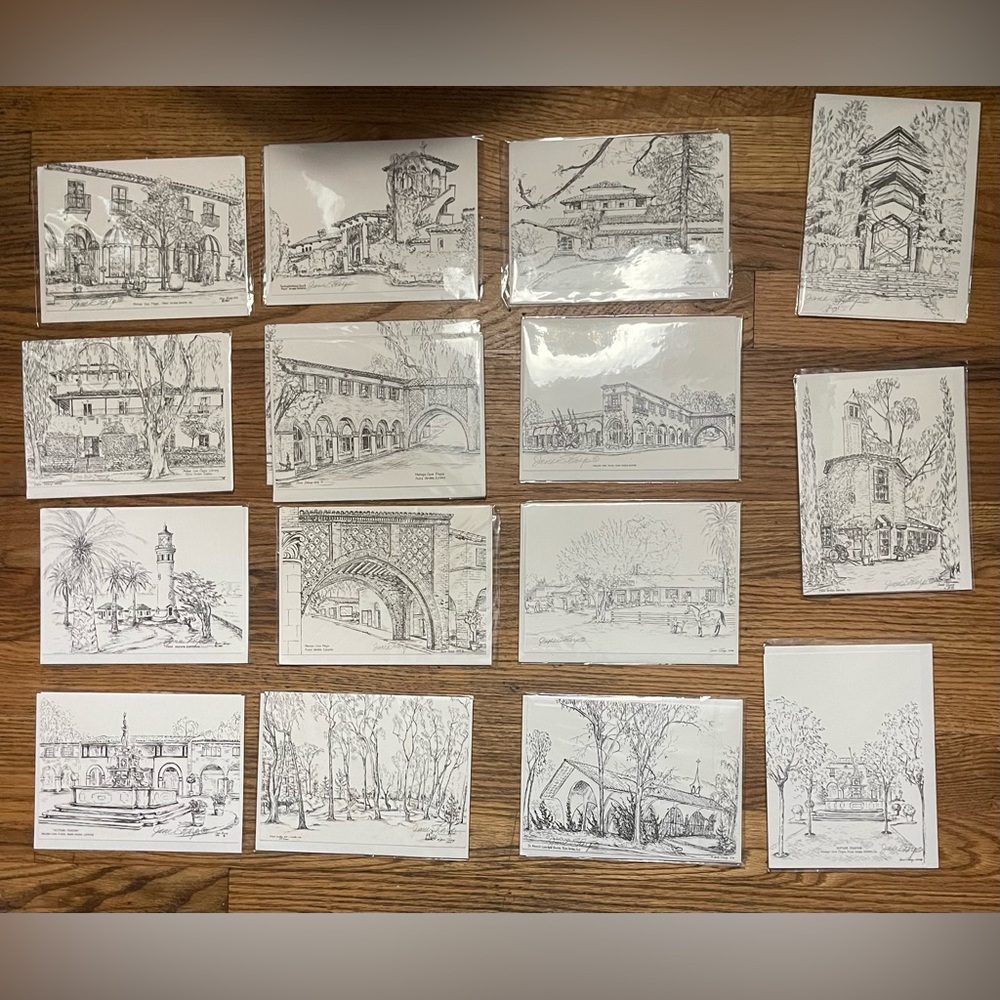 Set of 16 Jane Sharp Greeting Cards